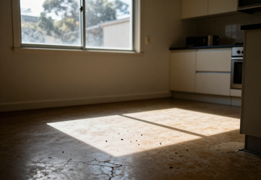 Termite damage in a Maraylya home before treatment
